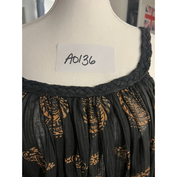 Free People Haveli Maxi Top Black Size Small - Picture 8 of 8